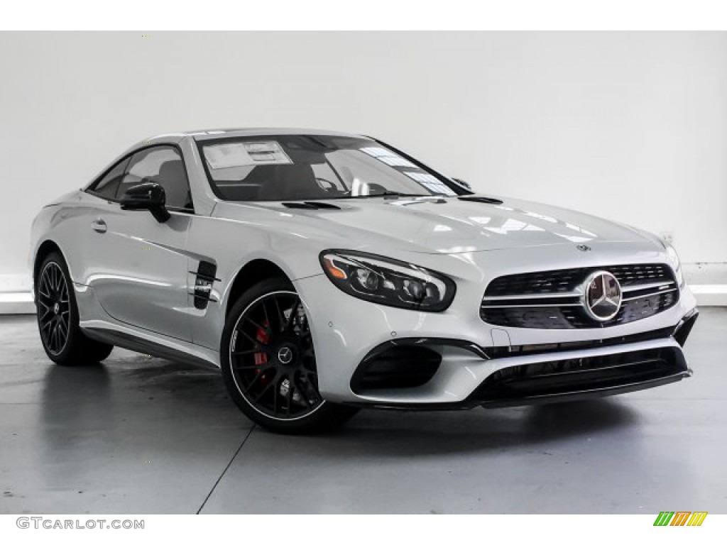 Iridium Silver Metallic 2019 Mercedes-Benz SL 63 AMG Roadster Exterior Photo #132104391