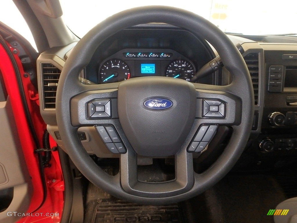 2019 Ford F250 Super Duty XL Regular Cab 4x4 Earth Gray Steering Wheel Photo #132105387