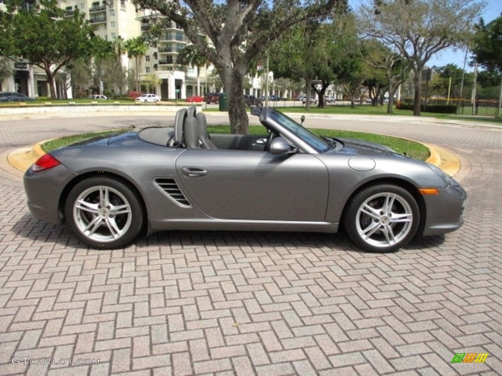 Meteor Grey Metallic 2011 Porsche Boxster Standard Boxster Model Exterior Photo #132105390