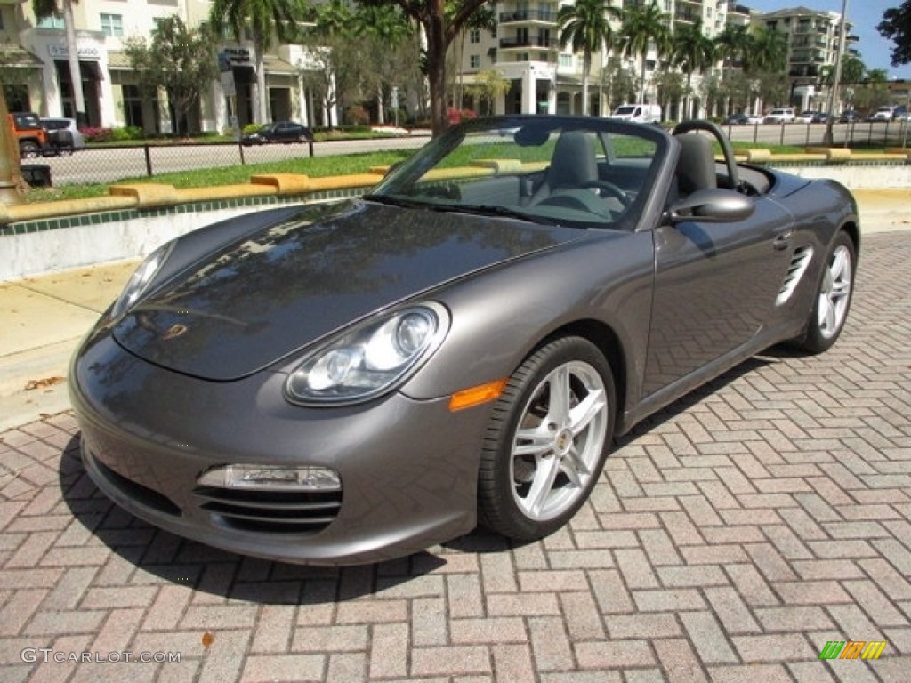 Meteor Grey Metallic 2011 Porsche Boxster Standard Boxster Model Exterior Photo #132105456