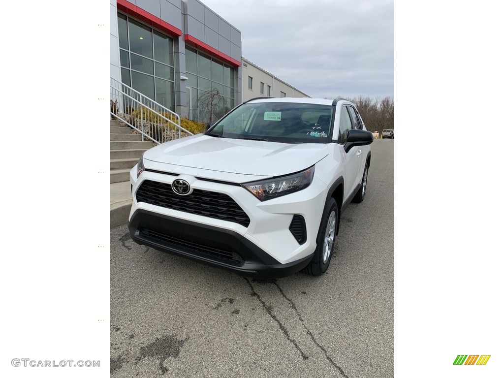 2019 RAV4 LE AWD - Super White / Black photo #40