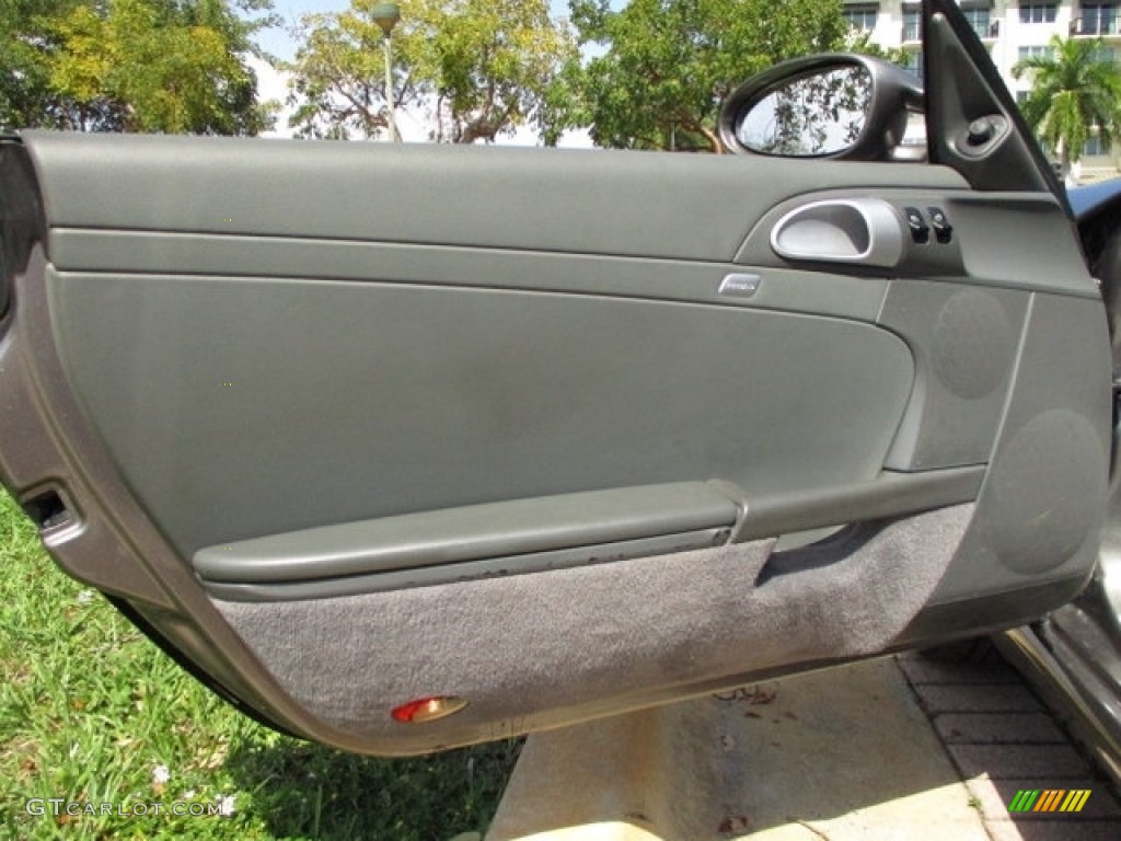2011 Porsche Boxster Standard Boxster Model Stone Grey Door Panel Photo #132105768