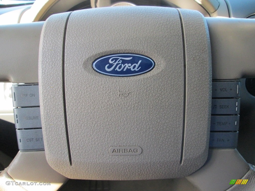 2007 F150 Lariat SuperCrew 4x4 - White Sand Tri-Coat / Tan photo #11