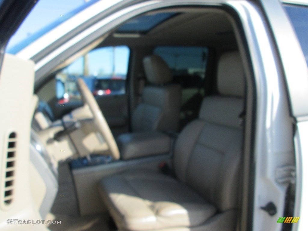 2007 F150 Lariat SuperCrew 4x4 - White Sand Tri-Coat / Tan photo #16