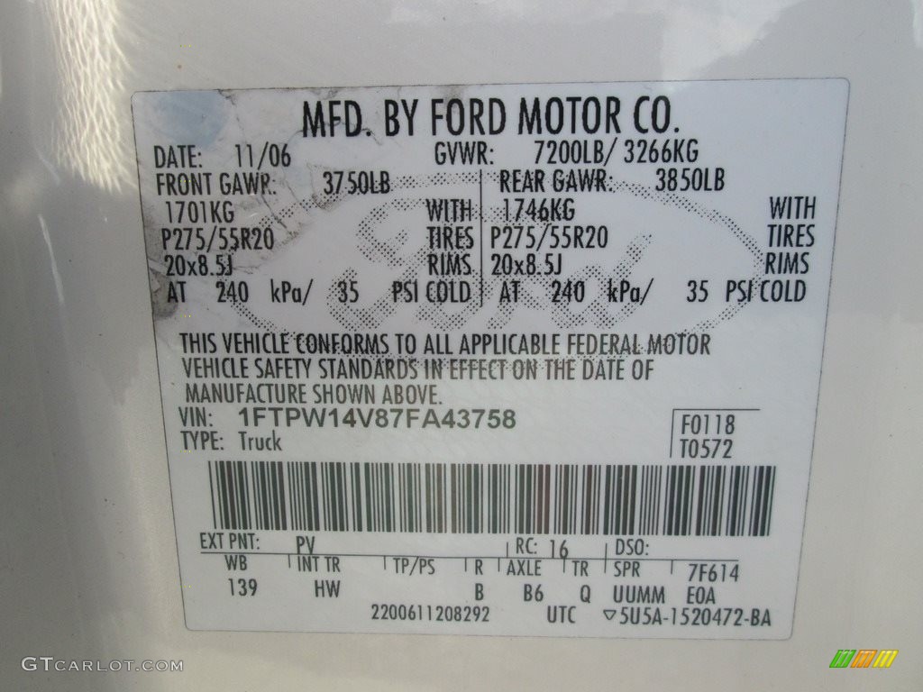 2007 F150 Lariat SuperCrew 4x4 - White Sand Tri-Coat / Tan photo #29