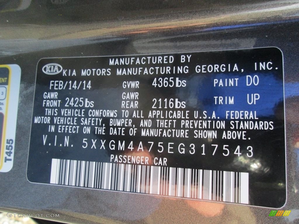 2014 Optima LX - Metal Bronze / Beige photo #30