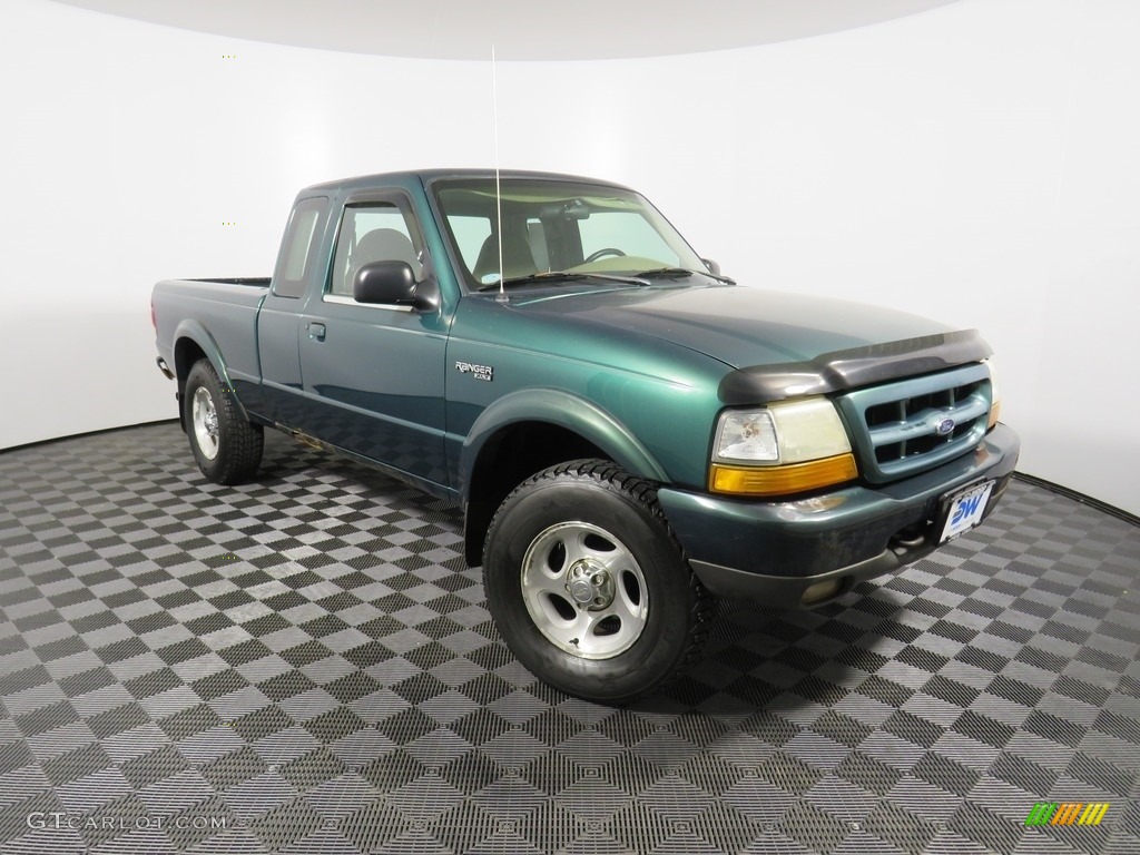 2000 Ranger XLT SuperCab 4x4 - Amazon Green Metallic / Medium Graphite photo #3