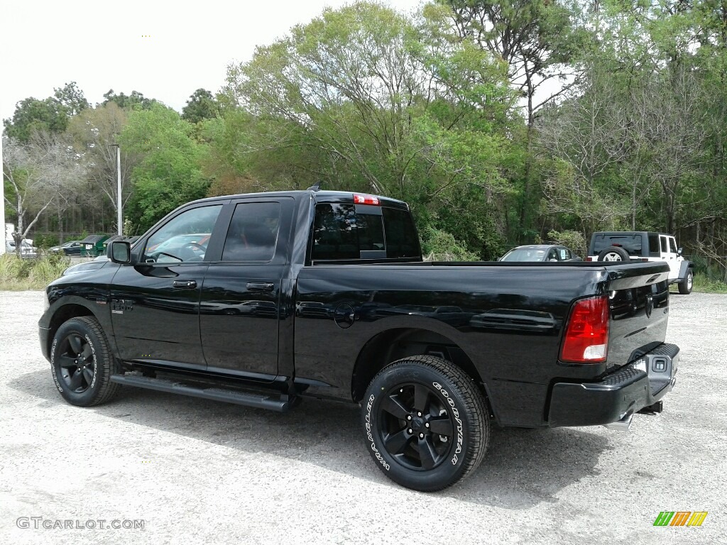 2019 1500 Classic Big Horn Quad Cab 4x4 - Diamond Black Crystal Pearl / Black/Diesel Gray photo #3
