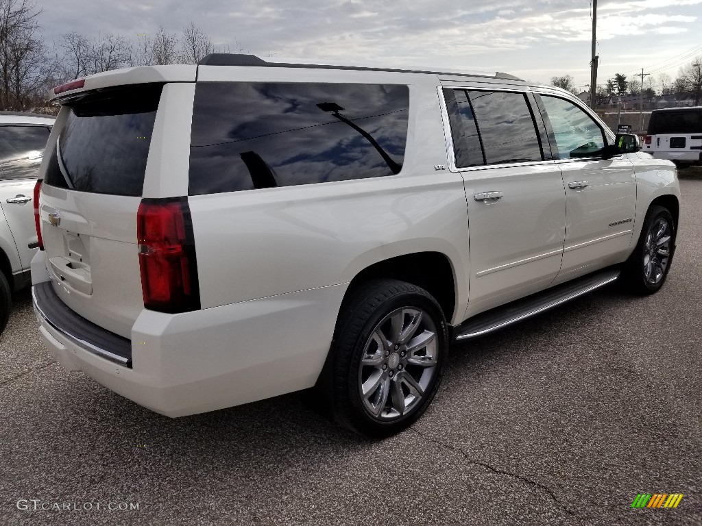 2015 Suburban LTZ 4WD - White Diamond Tricoat / Cocoa/Dune photo #5