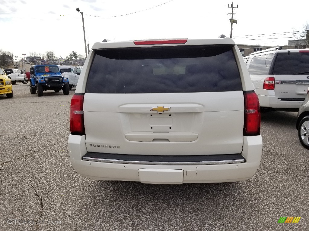 2015 Suburban LTZ 4WD - White Diamond Tricoat / Cocoa/Dune photo #6