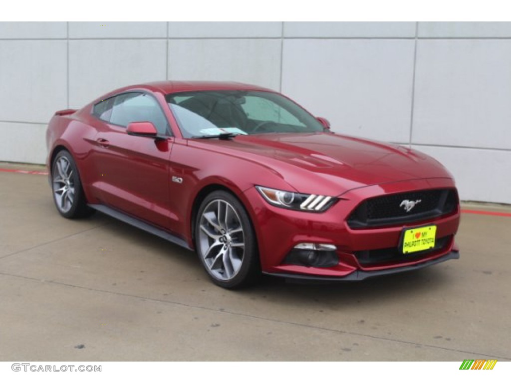 2017 Mustang GT Premium Coupe - Ruby Red / Ebony photo #2