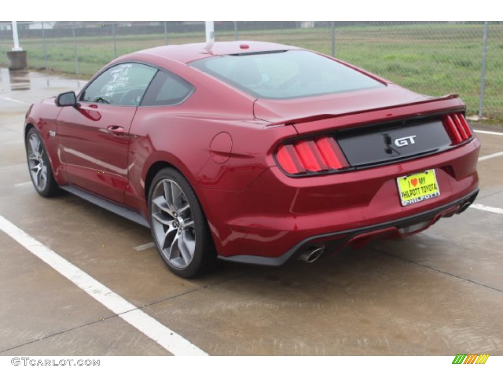 2017 Mustang GT Premium Coupe - Ruby Red / Ebony photo #6