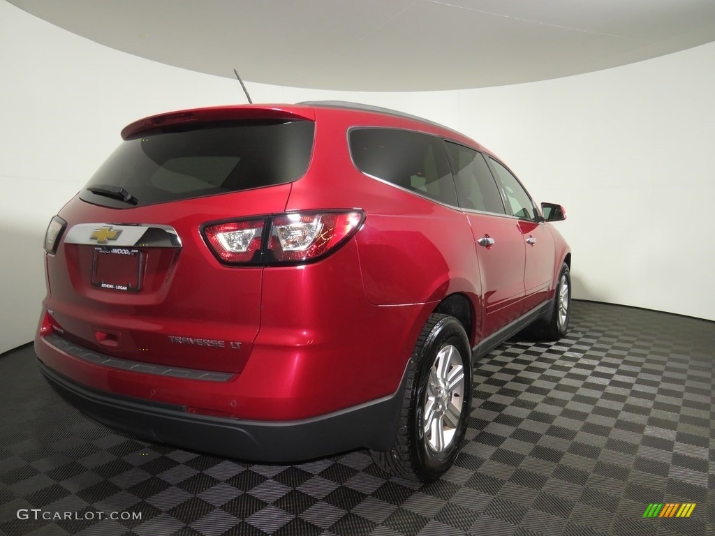 2014 Traverse LT AWD - Crystal Red Tintcoat / Dark Titanium/Light Titanium photo #29