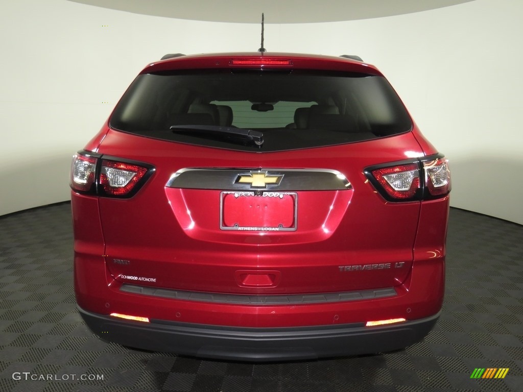 2014 Traverse LT AWD - Crystal Red Tintcoat / Dark Titanium/Light Titanium photo #30