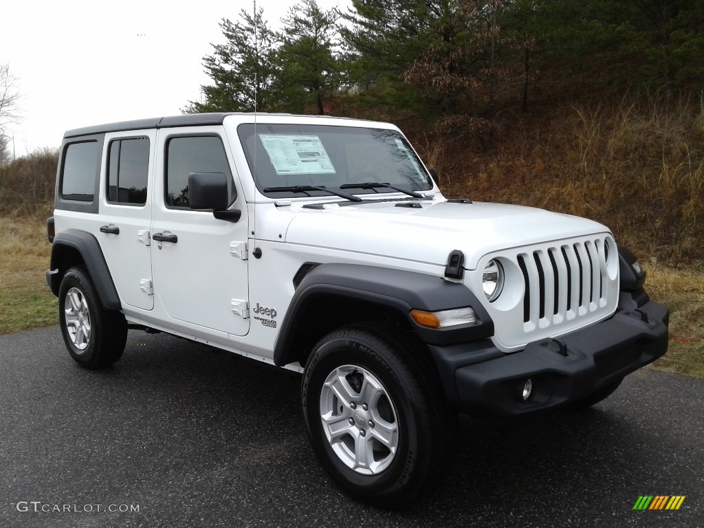 2019 Wrangler Unlimited Sport 4x4 - Bright White / Black photo #4