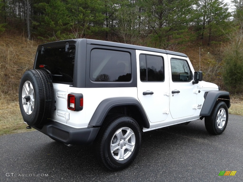 2019 Wrangler Unlimited Sport 4x4 - Bright White / Black photo #6