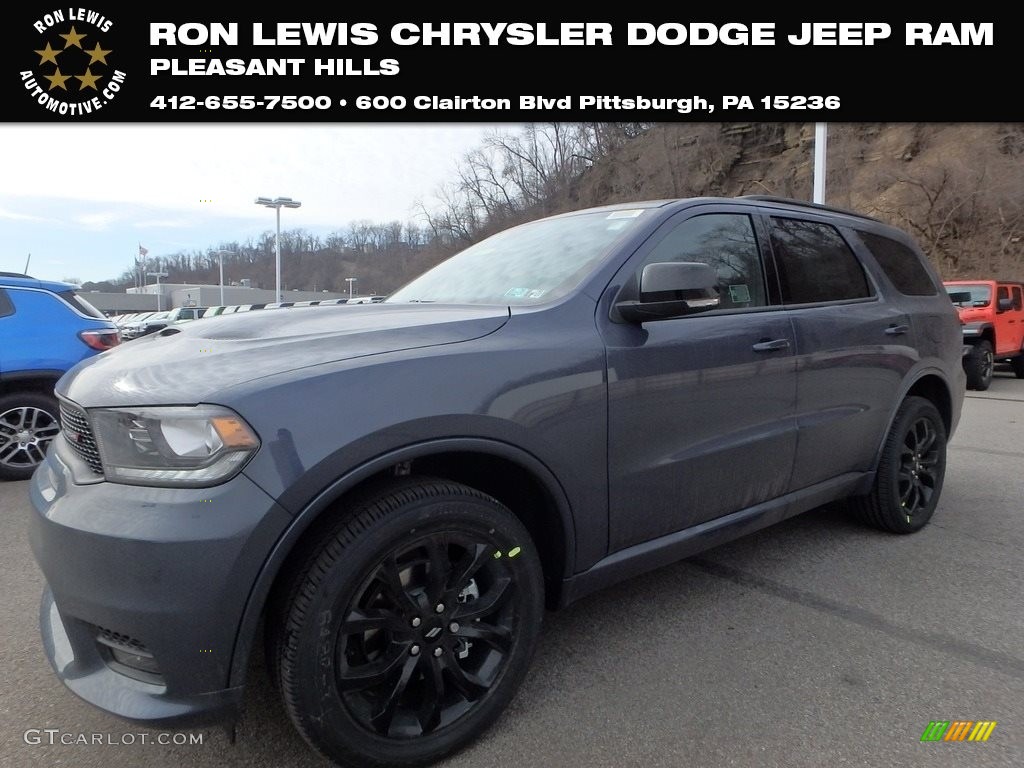 2019 Durango GT AWD - Reactor Blue / Black photo #1