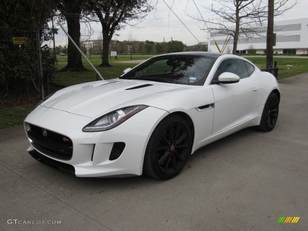 Polaris White 2016 Jaguar F-TYPE S Coupe Exterior Photo #132118732