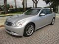 Liquid Platinum Silver 2008 Infiniti G 35 S Sport Sedan