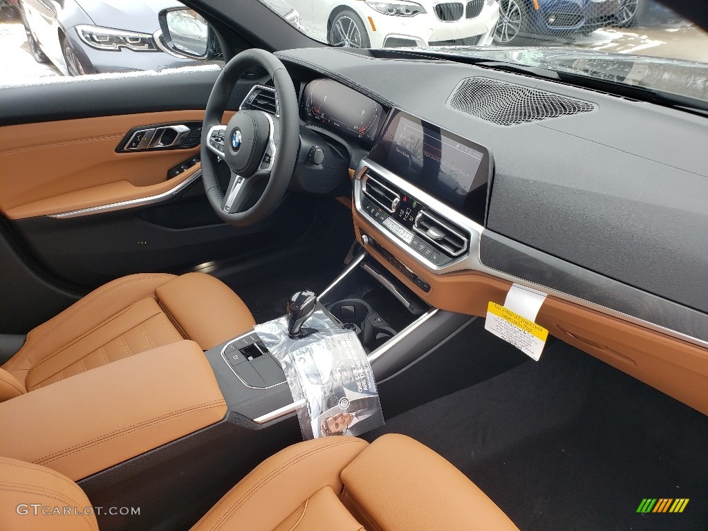2019 3 Series 330i xDrive Sedan - Black Sapphire Metallic / Cognac photo #4