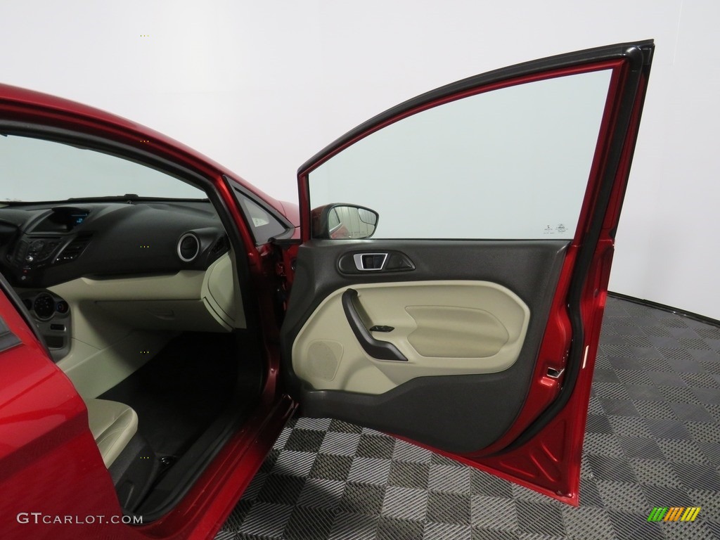 2016 Fiesta SE Sedan - Ruby Red Metallic / Charcoal Black photo #42