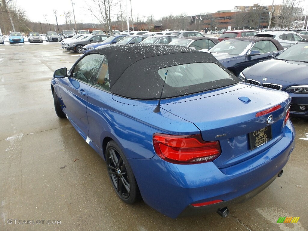 2019 2 Series M240i xDrive Convertible - Estoril Blue Metallic / Oyster/Black photo #2