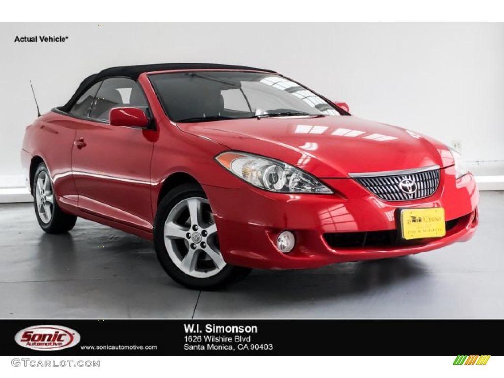 2006 Solara SLE V6 Convertible - Absolutely Red / Dark Stone photo #1