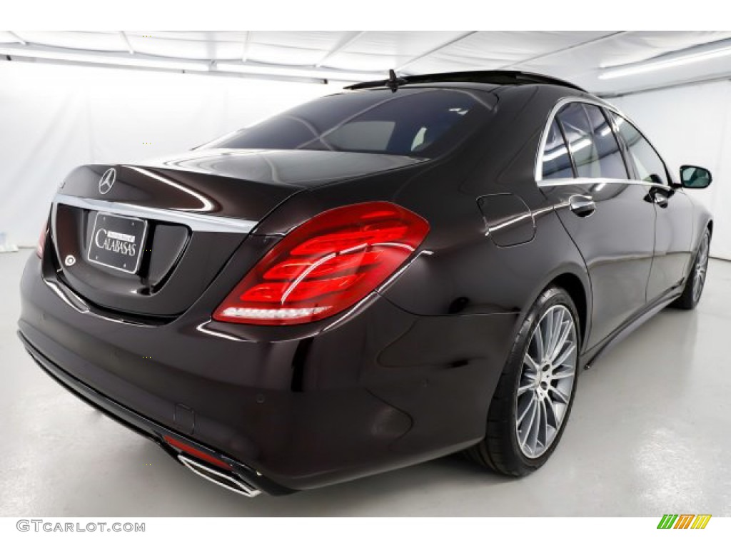 2016 S 550 Sedan - Ruby Black Metallic / Silk Beige/Espresso Brown photo #4