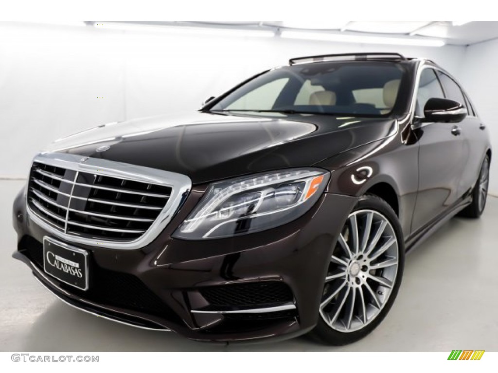 2016 S 550 Sedan - Ruby Black Metallic / Silk Beige/Espresso Brown photo #13