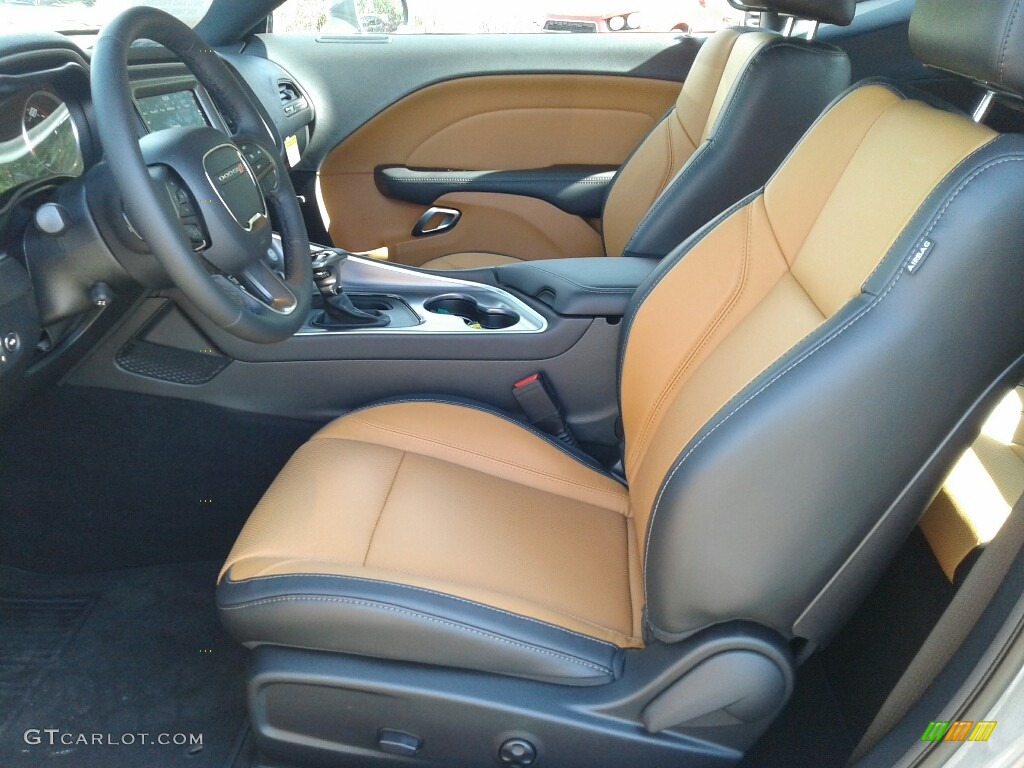 Caramel/Black Interior 2019 Dodge Challenger SXT Photo #132126649