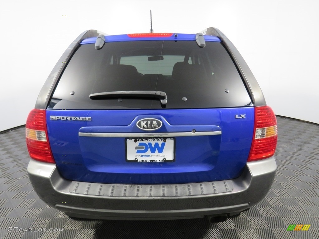 2008 Sportage LX - Smart Blue Metallic / Black photo #14