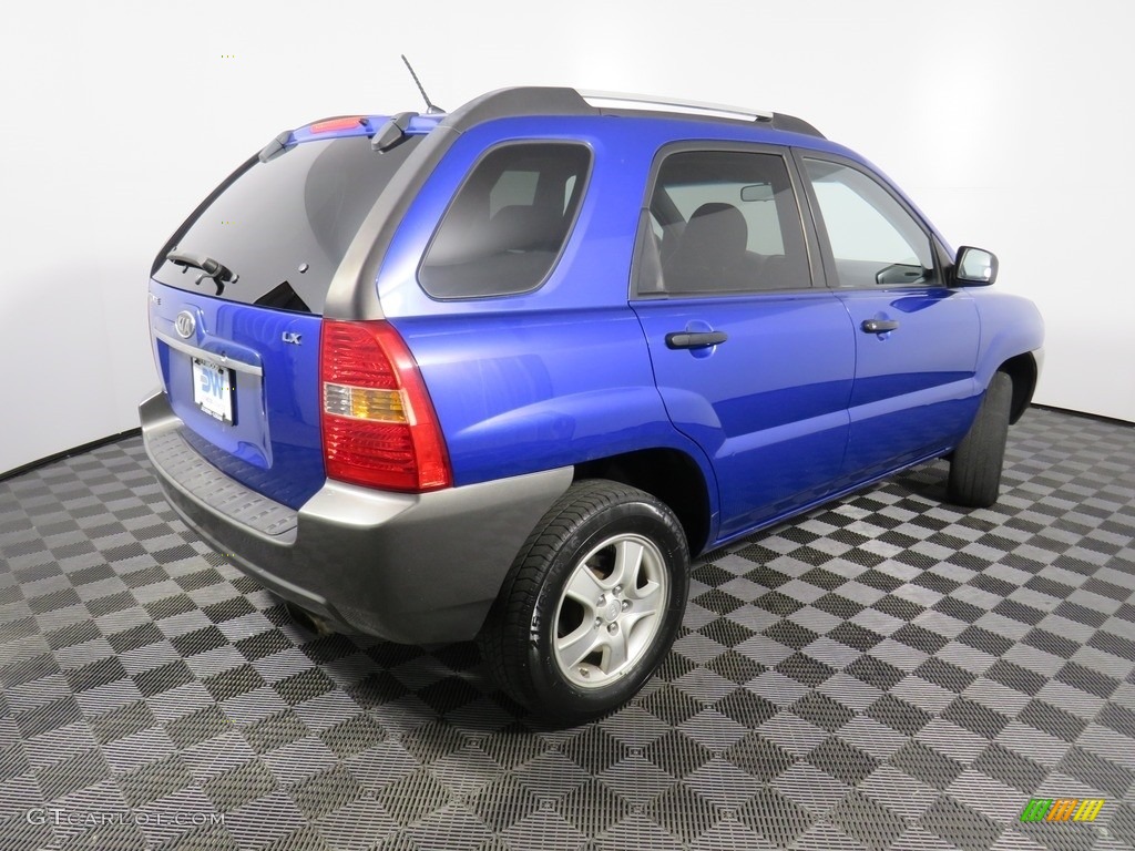 2008 Sportage LX - Smart Blue Metallic / Black photo #20