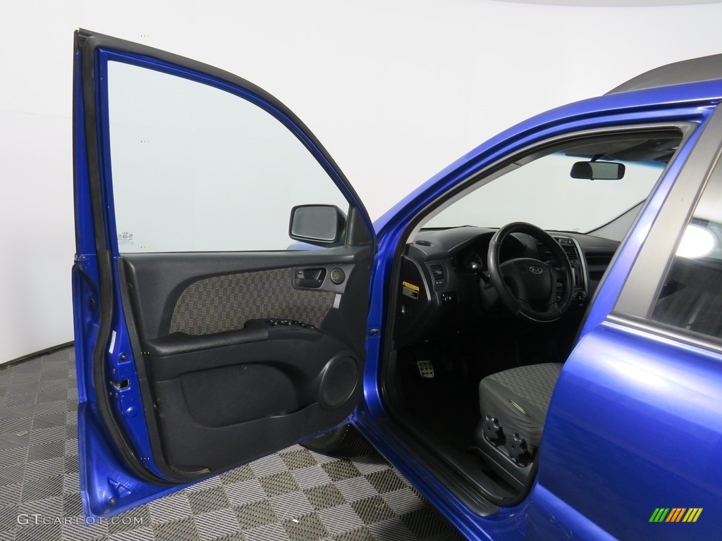 2008 Sportage LX - Smart Blue Metallic / Black photo #31