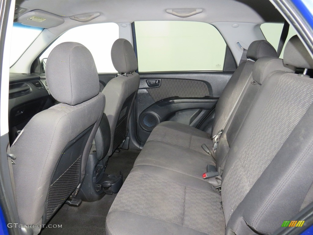 2008 Sportage LX - Smart Blue Metallic / Black photo #36