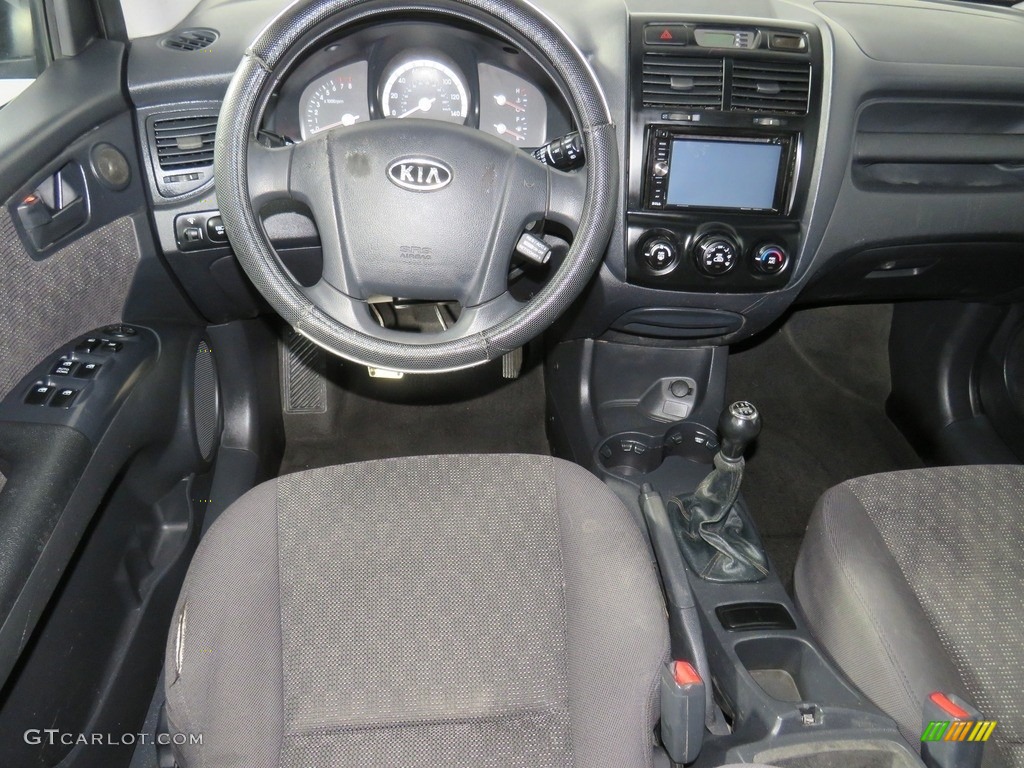2008 Sportage LX - Smart Blue Metallic / Black photo #38