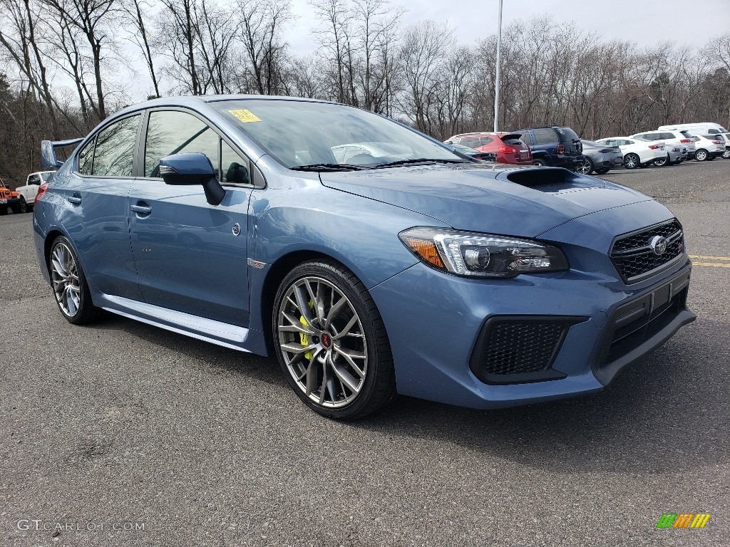 2018 WRX STI Limited - Heritage Blue Metallic / Carbon Black photo #1