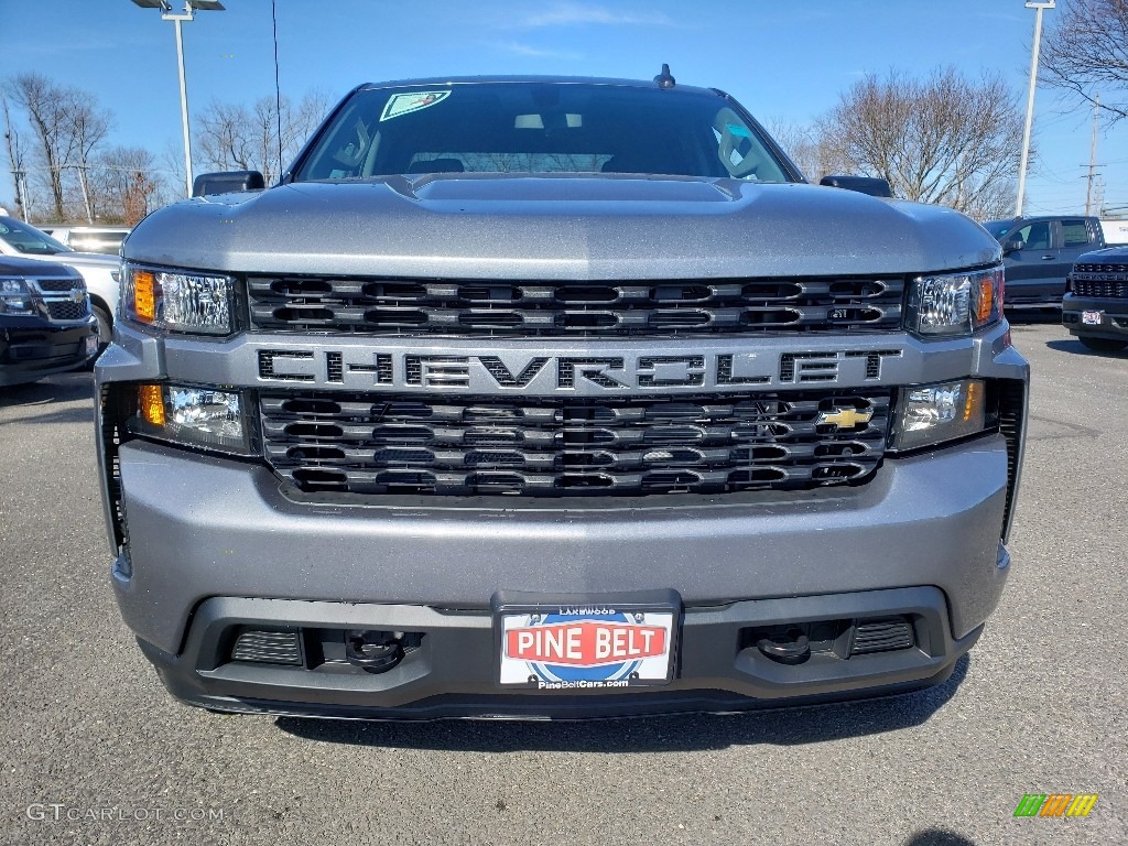 2019 Silverado 1500 Custom Double Cab 4WD - Satin Steel Metallic / Jet Black photo #2