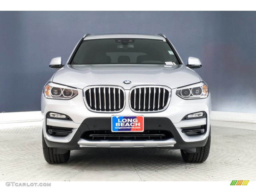 2019 X3 sDrive30i - Glacier Silver Metallic / Black photo #2