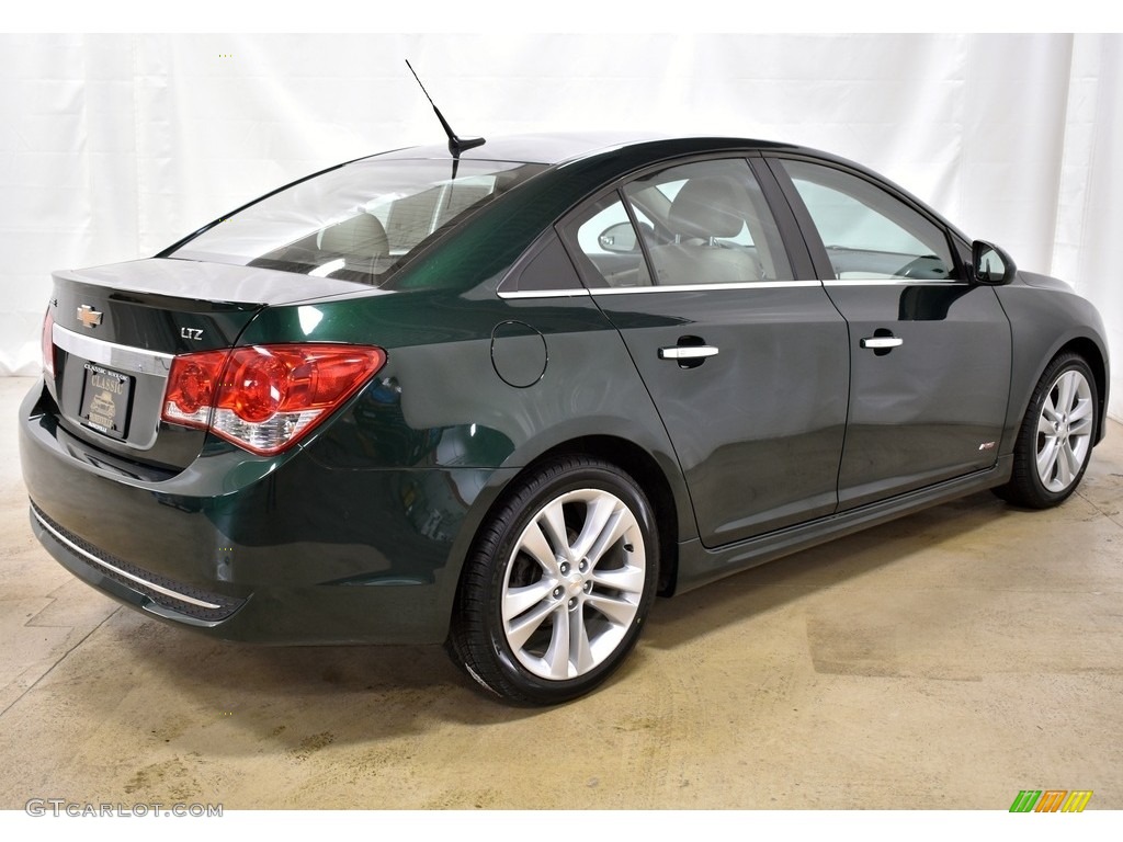 2014 Cruze LTZ - Rainforest Green Metallic / Cocoa/Light Neutral photo #2