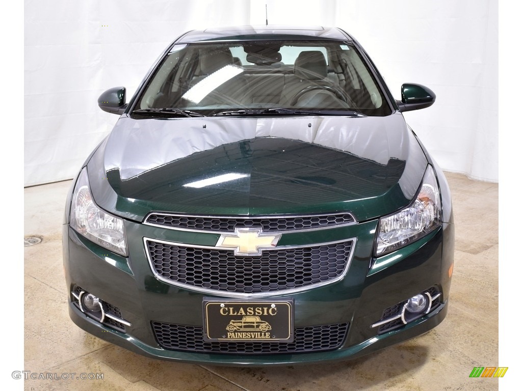 2014 Cruze LTZ - Rainforest Green Metallic / Cocoa/Light Neutral photo #4