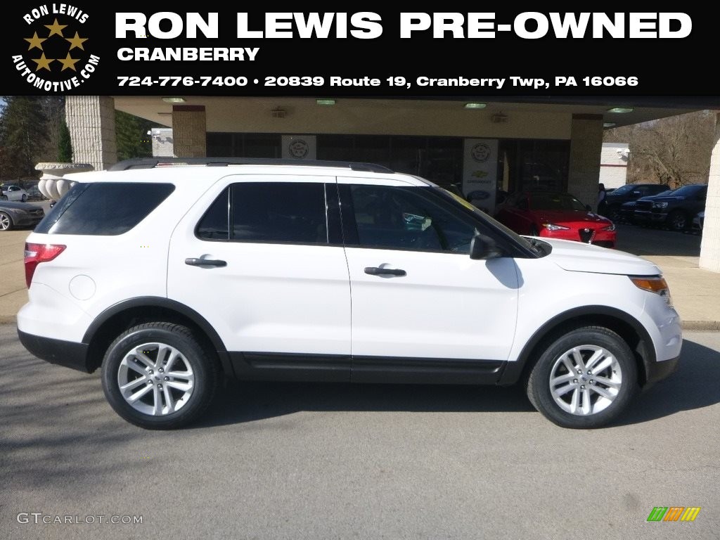 2015 Explorer 4WD - Oxford White / Medium Light Stone photo #1