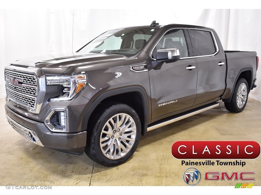 2019 Sierra 1500 Denali Crew Cab 4WD - Smokey Quartz Metallic / Dark Walnut/­Slate photo #1
