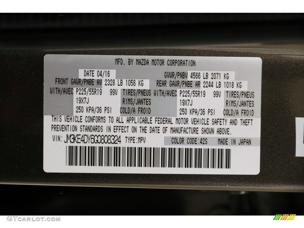 2016 CX-5 Grand Touring AWD - Titanium Flash Mica / Black photo #22