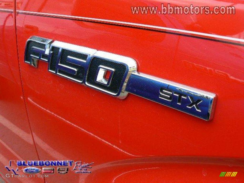 2009 F150 STX Regular Cab - Bright Red / Stone/Medium Stone photo #6