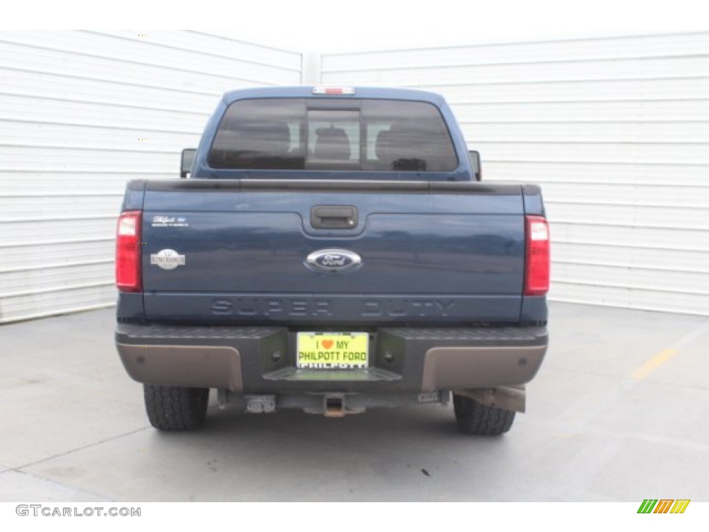 2016 F250 Super Duty King Ranch Crew Cab 4x4 - Blue Jeans Metallic / Platinum Pecan photo #7