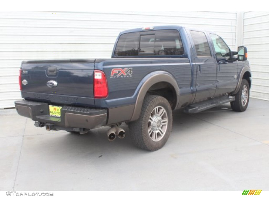 2016 F250 Super Duty King Ranch Crew Cab 4x4 - Blue Jeans Metallic / Platinum Pecan photo #8