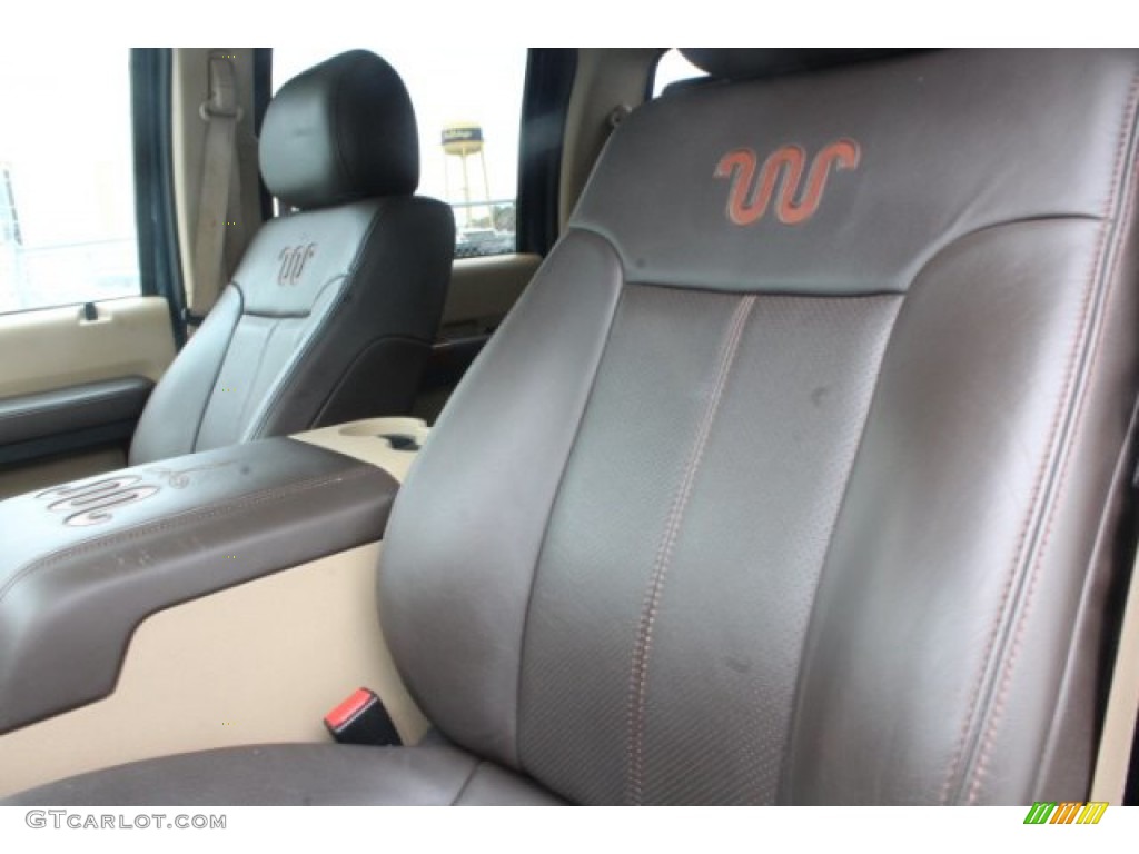 2016 F250 Super Duty King Ranch Crew Cab 4x4 - Blue Jeans Metallic / Platinum Pecan photo #10
