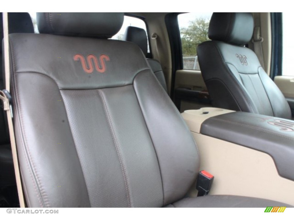 2016 F250 Super Duty King Ranch Crew Cab 4x4 - Blue Jeans Metallic / Platinum Pecan photo #24