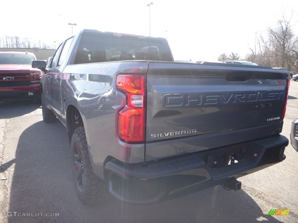 2019 Silverado 1500 Custom Z71 Trail Boss Crew Cab 4WD - Satin Steel Metallic / Jet Black photo #3