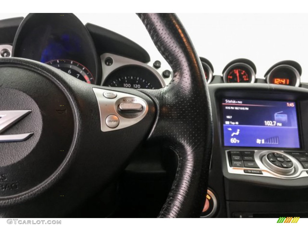 2017 Nissan 370Z Coupe Black Steering Wheel Photo #132145048